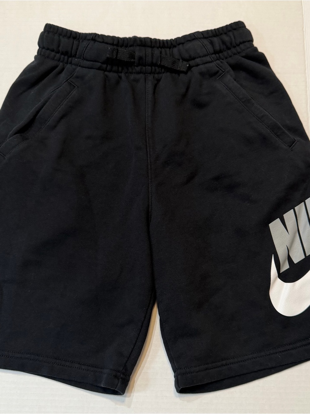Nike Black Shorts with White Swoosh